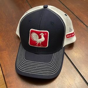 Blue and White Rooster ball cap with SnapBack